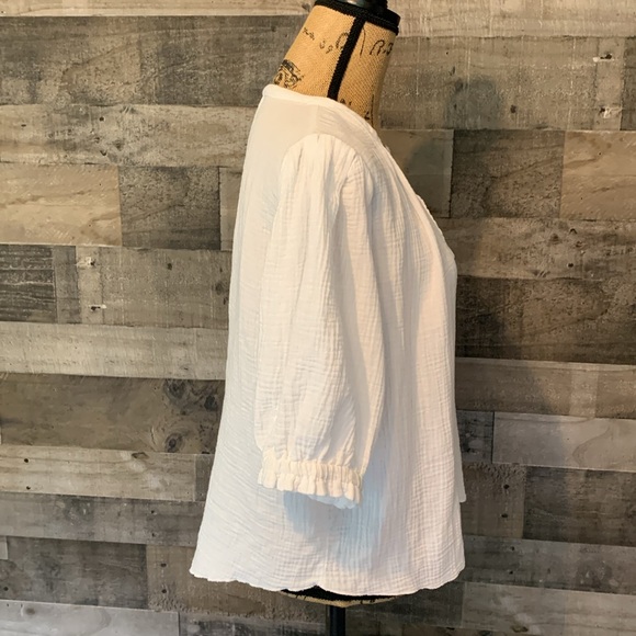 Just Living White Boho Top - Picture 3 of 15